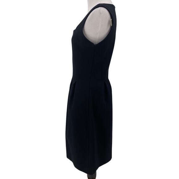 J Crew Pleated Black Sleeveless Dress New with tags Size 4 - Picture 5 of 9